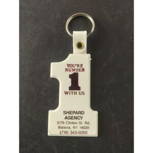 Your Number One With Us Shepard Agency Batavia Keychain